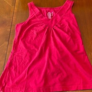 Red tank top